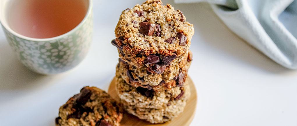 Cookies banane avoine et chocolat