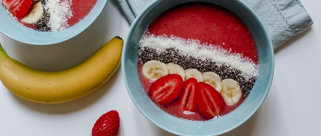 Smoothie bowl fraise banane